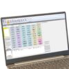 The Environmental Toxins test kit open in BICOM multisoft pilot, showing all sixty ampoules in one tableau