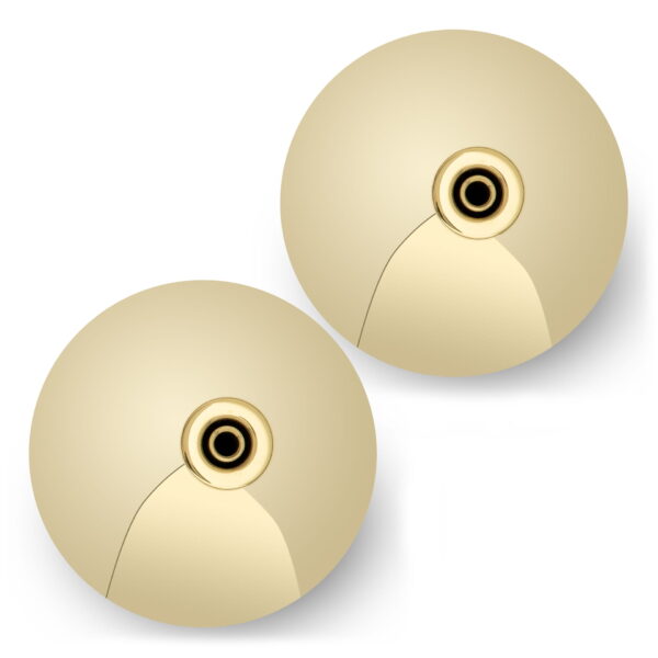 Pair brass ball applicators, 60 mm