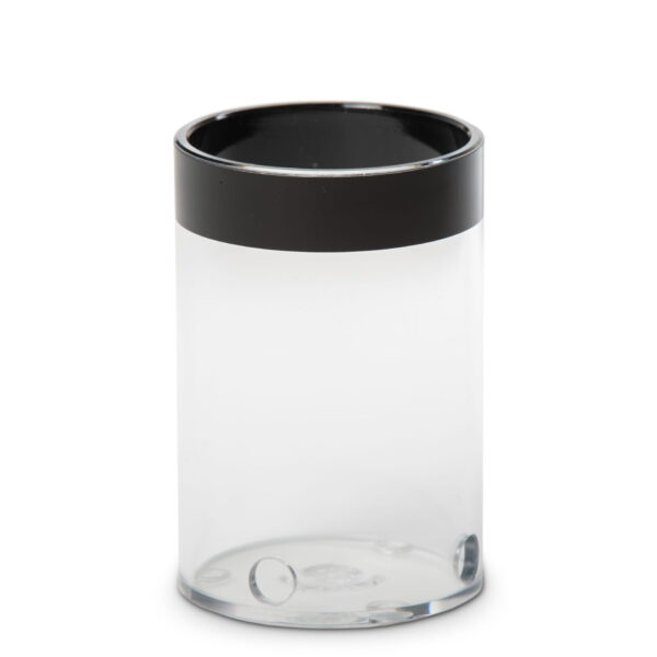 Plexiglass shell black for cup applicator
