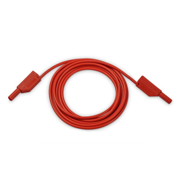 Cable with security plug, 2 m, red