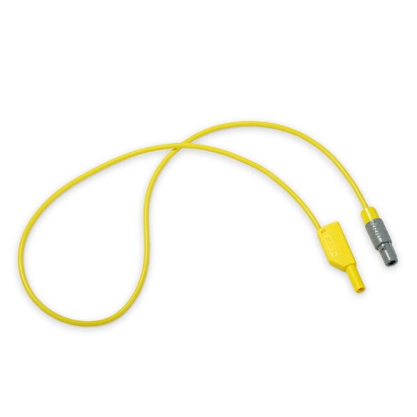 Cable with security plug optima, 75 cm, yellow